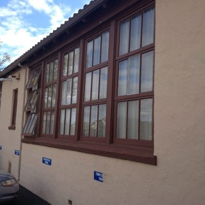 Yountville Town Hall Wooden Window